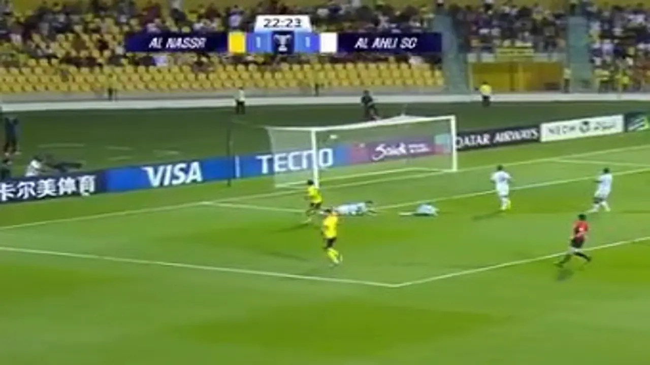 النصر يتقدم على الأهلي بثلاثة أهداف لهدف في الشوط الأول بدوري أبطال آسيا 2